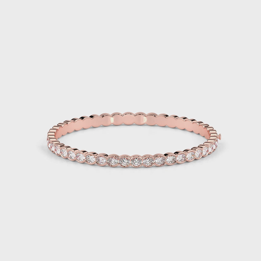 Oval Cut LGD Bracelet-Rose Gold