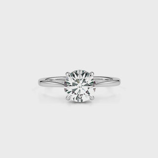 Serene LGD Solitaire Ring-White Gold