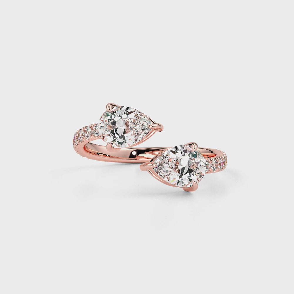 Blossom LGD Solitaire Ring-Rose Gold