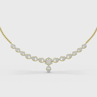 Enchanted Diamond Necklace-Yellow Gold