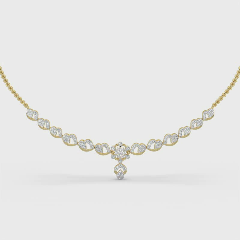 Enchanted Diamond Necklace-Yellow Gold