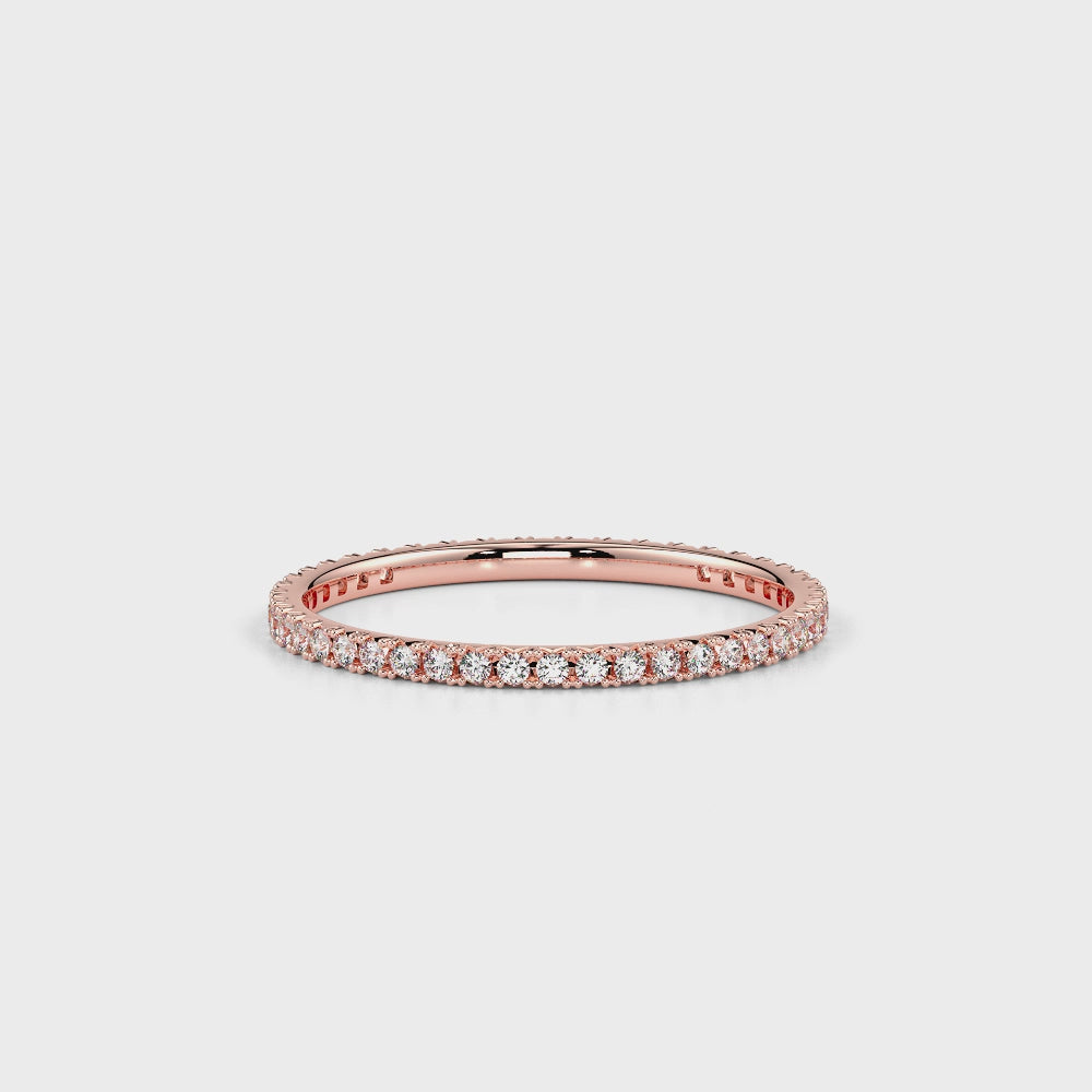 Forever Diamond Band-Rose Gold