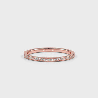 Stackable Diamond Band-Rose Gold