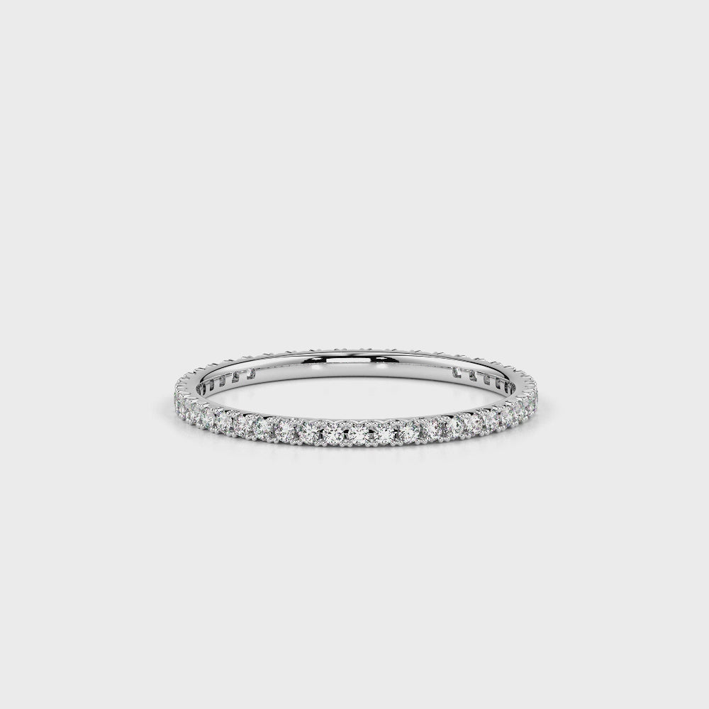 Forever Diamond Band-White Gold