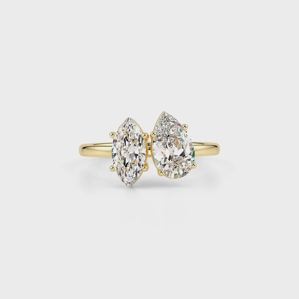 Luminous LGD Solitaire Ring-Yellow Gold