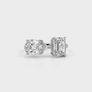Glistening LGD Solitaire Ring-White Gold