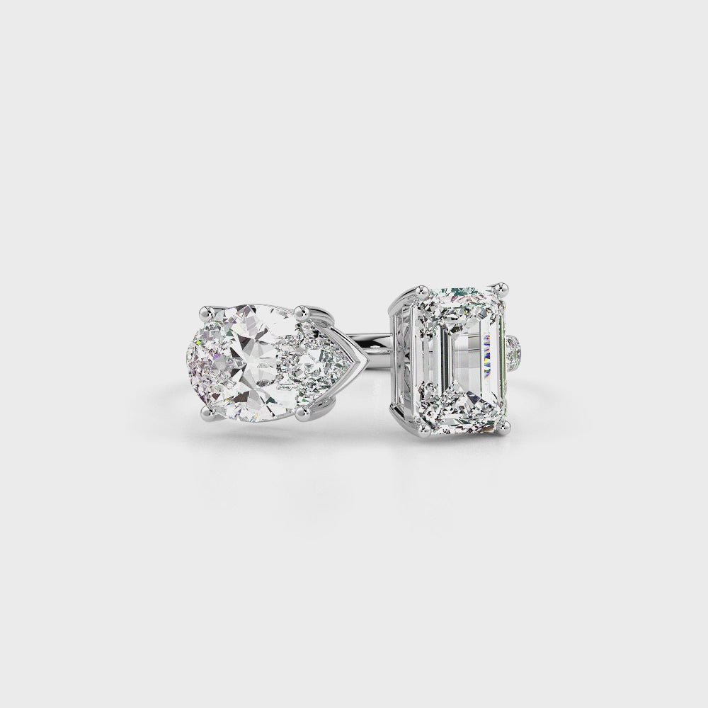 Glistening LGD Solitaire Ring-White Gold