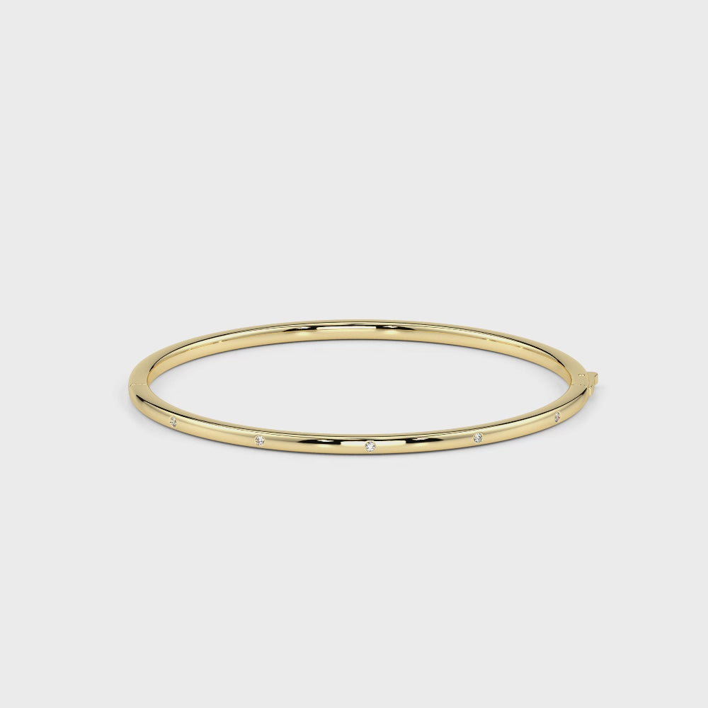 Modern Diamond Bracelet-Yellow Gold