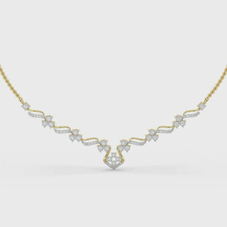 Celestial Diamond Necklace-Yellow Gold