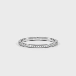 Stackable Diamond Band-White Gold